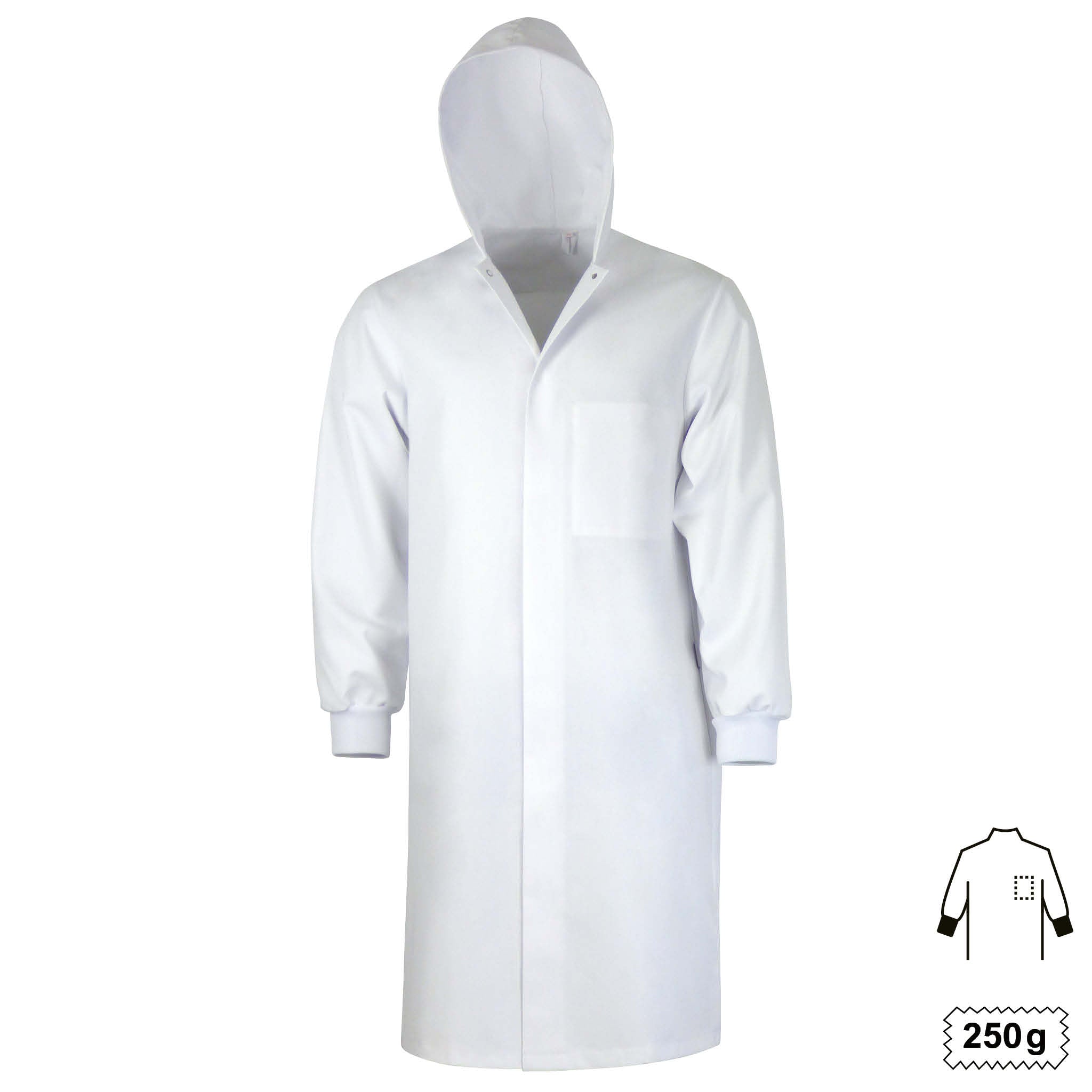 Manteau à capuche HACCP 001